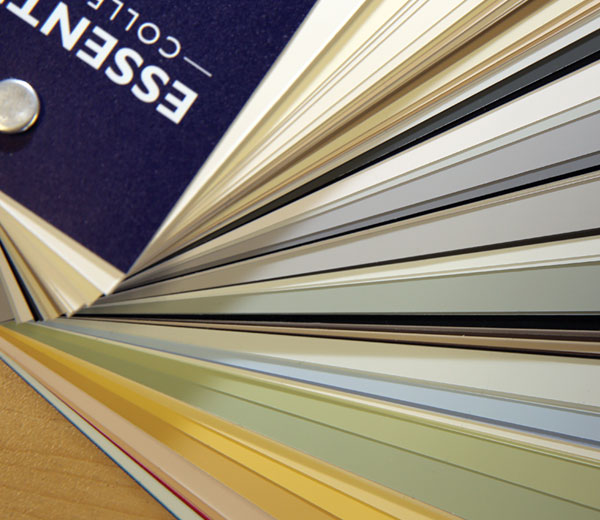 Architectects' fan decks of paint samples